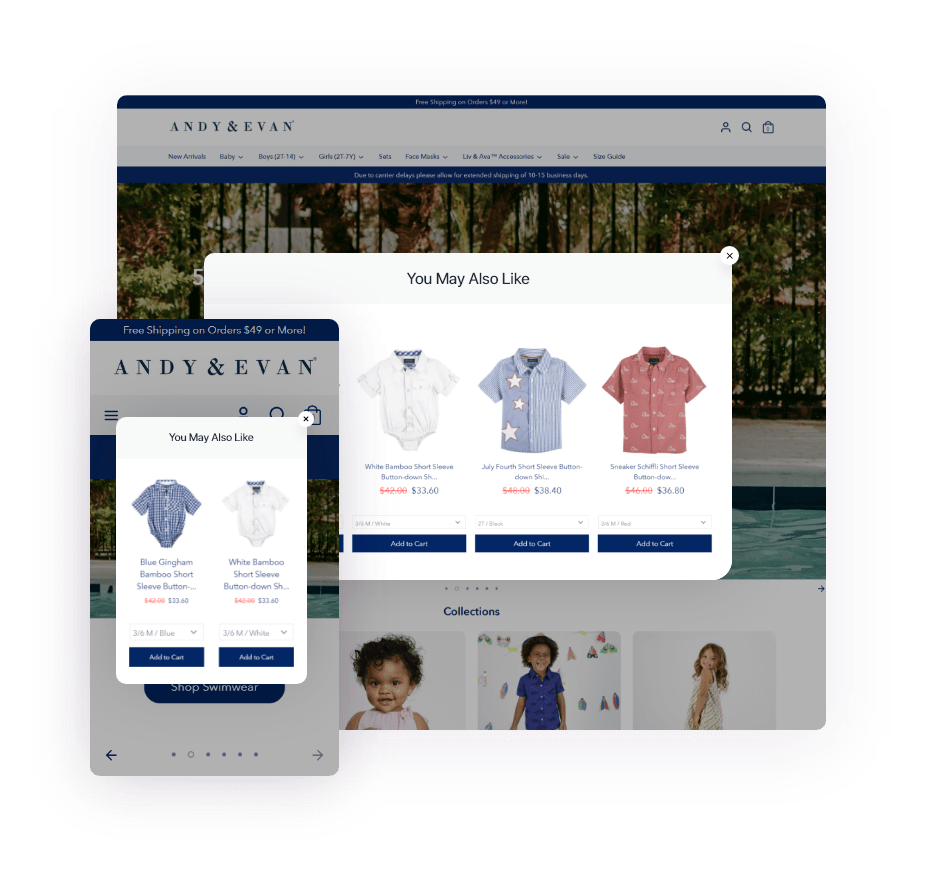 send personalized recommendations on email