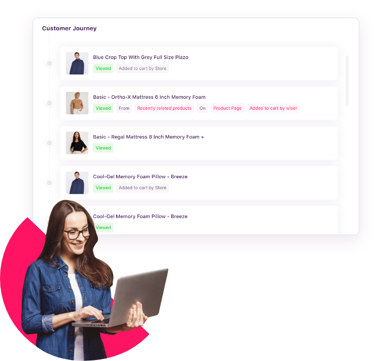 Display personalized recommendations on cart page